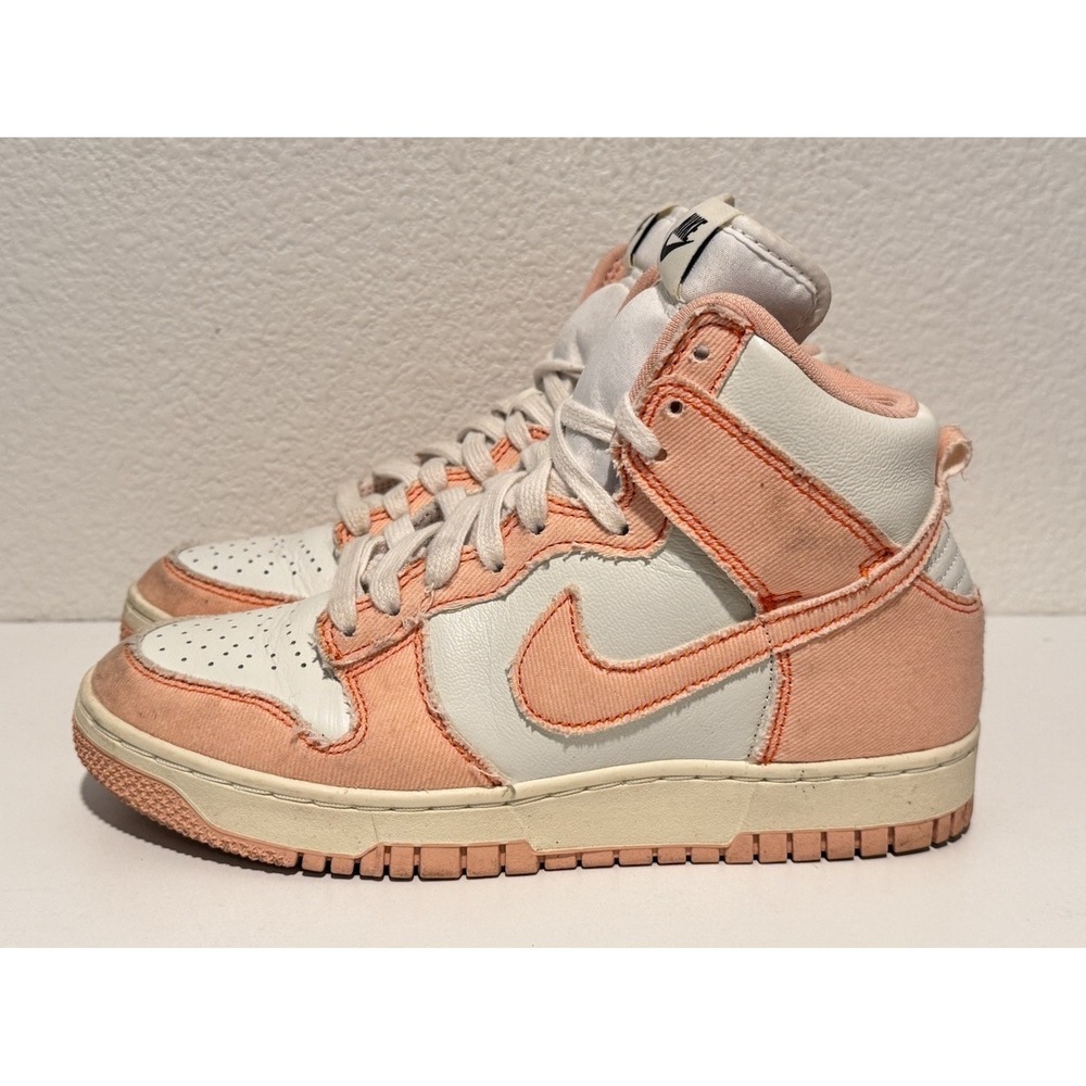 Nike Womens Dunk High 1985 Arctic Orange Shoe Sz 7 White Pink Sneaker DV1143-800